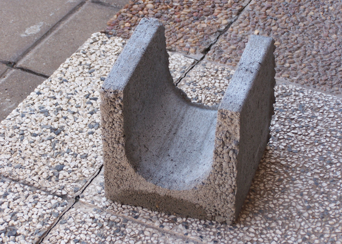 Bloque U de hormigon